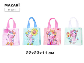 Пакет 22*23*11см "Unicorns" нетканый материал