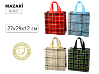 Пакет 27*29*12см "Клетка" нетканый материал