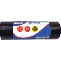 Мешки для мусора "CleanLab" 70см/110см, 40мкм,  120л, 10шт. в рулоне