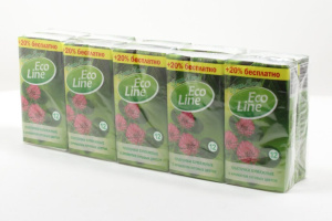 Платочки бум. ЭкоЛайн  "Green Series" 10шт, аром.