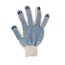 Перчатки: х/б вязаные с ПВХ 5-ти ниточные белые