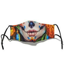 Маска гигиеническая 22,5*13 см  "Санта Муэрте 1"  хлопок + полиэстер