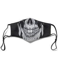 Маска гигиеническая 22,5*13см "Череп"  хлопок + полиэстер