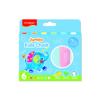 Мел цветной Jumbo 6шт KEYROAD, в картон.коробке