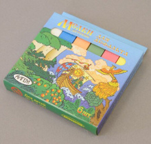 Мел цветной асфальт. 6шт.