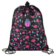 Мешок для обуви 1 отд, 360*480 светоотр. "Взрыв мозга" петля