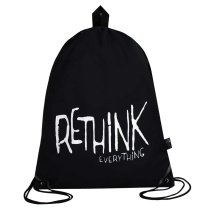 Мешок для обуви 1 отд, 360*480 светоотр. "Переосмысли!" петля