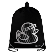 Мешок для обуви 1 отд, 360*480 светоотр. "Серебряный утенок" петля