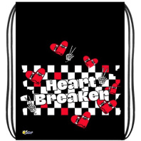 Мешок для обуви 1 отд, 370*470 "Скейты чёрно-белый"