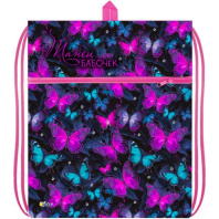 Мешок для обуви 1 отд, 410*490, карман "Танец бабочек"