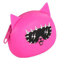 Кошелек для банкнот и монет Феникс+ "Котенок панк" 9*7*3,5см, силикон, молния