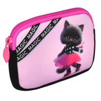 Кошелек для банкнот и монет Феникс+ "Кошечка в юбочке" 12*9*1,8см, неопрен, молния