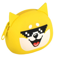 Кошелек для банкнот и монет Феникс+ "Щенок в очках" 9*7*3,5см, силикон, молния