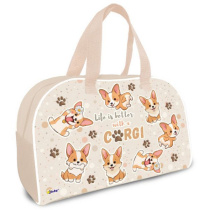 Сумка для внешкольных занятий 35*23*14,5см Оникс "Весёлые корги" карман