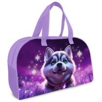 Сумка для внешкольных занятий 35*23*14,5см Оникс "Хаски фэнтези" карман