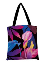 Сумка-шоппер 35*42 см Арт и Дизайн "Листья" синяя