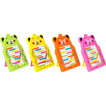 Счеты пластмассовые детские 15,5*24см "Медведь" ассорти