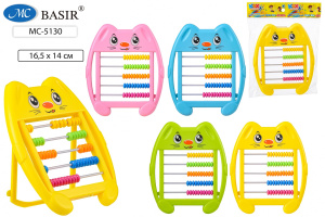 Счеты пластмассовые детские 16,4*14см "Котенок" ассорти