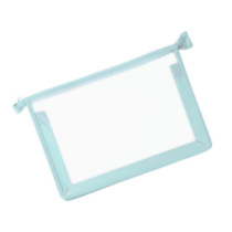 Папка д/тетрад. А4 (325*230*25) молния сверху, пластик "Офис б/цв Мятная"