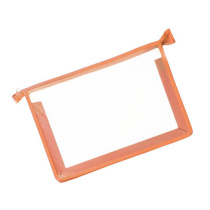 Папка д/тетрад. А4 (325*230*25) молния сверху, пластик "Офис б/цв Персиковая"