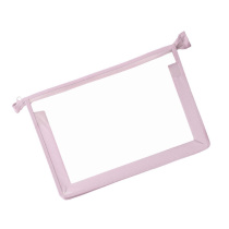 Папка д/тетрад. А4 (325*230*25) молния сверху, пластик "Офис б/цв Розовая"