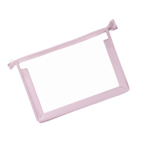 Папка д/тетрад. А4 (325*230*25) молния сверху, пластик "Офис б/цв Розовая"