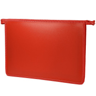 Папка д/тетрад. А4 (325*230*25) молния сверху, пластик "Офис непрозр. Красная"