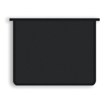 Папка д/тетрад. А4 (325*230*25) молния сверху, пластик "Офис непрозр. Чёрная"