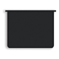 Папка д/тетрад. А4 (325*230*25) молния сверху, пластик "Офис непрозр. Чёрная"