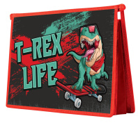 Папка д/тетрад. А4 (325*230*55) молния сверху, ламинат "T-Rex" многоуровневый конгрев