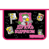 Папка д/тетрад. А4 (325*230*55) молния сверху, ламинат "Мультяшный попугай"