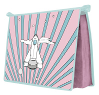 Папка д/тетрад. А4 (325*230*55) молния сверху, ламинат "Ракета"