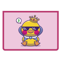 Папка д/тетрад. А4 (325*230*55) молния сверху, пластик "Цыпа"