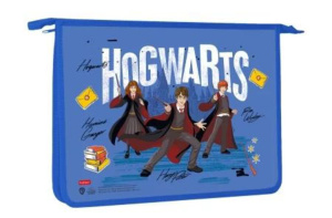 Папка д/тетрад. А4 (340*245*40) молния сверху, пластик "Гарри Поттер"