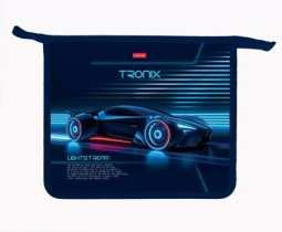 Папка д/тетрад. А5 (240*205*40) 1отд. молния сверху, пластик "TRONIX"