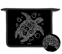 Папка д/тетрад. А5 (240*205*40) 1отд. молния сверху, пластик, фольга "Черепашка"