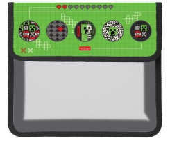 Папка д/тетрад. А5 (240*205*40) 1отд. на липучке, пластик "Pixel Boom"