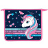 Папка д/тетрад. А5 (240*205*45) 1отд. молния сверху, ламинат "Единорожка в звёздах"