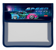 Папка д/тетрад. А5 (240*205*75) 2отд. на липучке, пластик "City racing"