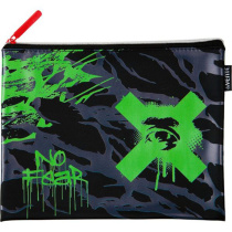 Папка д/тетрад. А5 (245*200*10) 1отд. молния сверху, силикон "The X No Fear"