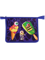 Папка д/тетрад. А5 (250*194*19) 1отд. молния сверху, лам.картон+пластик "Зомби еда"