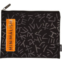 Папка д/тетрад. А5 (260*200*10) 1отд. молния сверху, кожзам " Minimalism", аппликация к/з