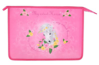 Папка д/труда А4 (335*240*85) 2отд. молния сверху, пластик/ламинат "Прелестная лошадка"