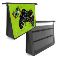 Папка д/труда А4 (340*245*75) 2отд. молния сверху, пластик "Джойстик арт"