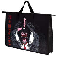 Папка А3 (450*330*90) с ручками, молния, пластик "Танец с катаной"