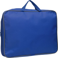 Папка А3 (450*350*70) с ручками, молния, ткань Синяя