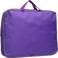Папка А3 (450*350*70) с ручками, молния, ткань Сиреневая