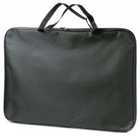 Папка А3 (475*340*20) с ручками, молния, ткань "Чёрная"