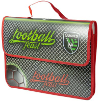 Папка А4 (330*240*90) с ручками, липучка, пластик "Football feast"