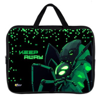 Папка А4 (350*265*80) с ручками, молния, ткань "Робот паук"